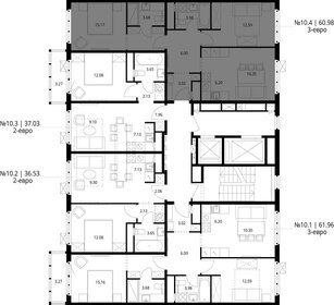 Квартира 61 м², 2-комнатная - изображение 2