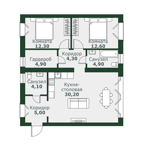 74,5 м², 2-комнатная квартира 7 495 000 ₽ - изображение 11