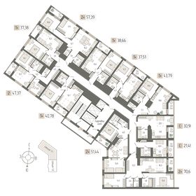 29,2 м², квартира-студия 6 050 000 ₽ - изображение 95