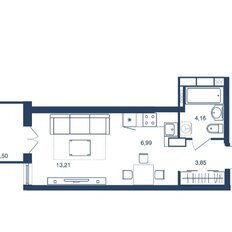 Квартира 31,7 м², 1-комнатная - изображение 3