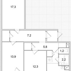 Квартира 71,9 м², 3-комнатная - изображение 4