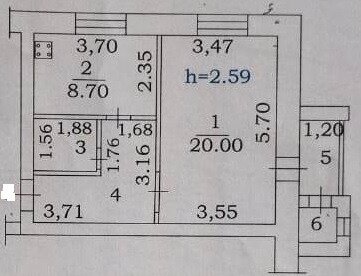 41,2 м², 2-комнатная квартира 3 460 000 ₽ - изображение 39