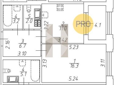 Квартира 39,2 м², 1-комнатная - изображение 1