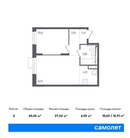 40,5 м², 2-комнатная квартира 9 150 000 ₽ - изображение 37