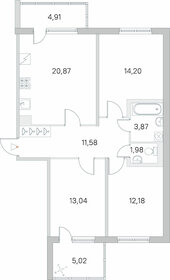 108,9 м², 3-комнатная квартира 19 700 734 ₽ - изображение 90