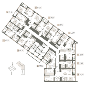 45,5 м², 1-комнатная квартира 9 544 501 ₽ - изображение 17