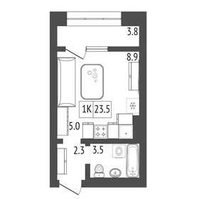 23,3 м², квартира-студия 3 611 000 ₽ - изображение 32