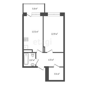 Квартира 37,5 м², 1-комнатная - изображение 1