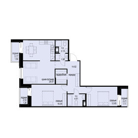 86,5 м², 2-комнатная квартира 23 849 000 ₽ - изображение 113