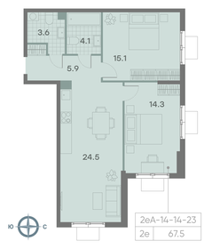 63 м², 4-комнатная квартира 17 500 000 ₽ - изображение 78