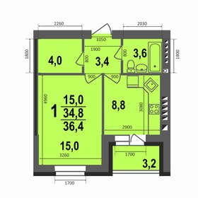 39 м², 2-комнатная квартира 1 800 000 ₽ - изображение 118