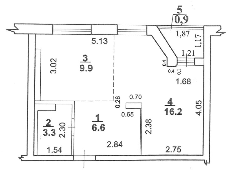 36,7 м², 1-комнатная квартира 4 600 000 ₽ - изображение 1