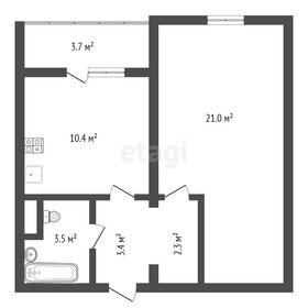 Квартира 42,5 м², 1-комнатная - изображение 1