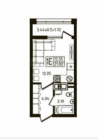 25,3 м², 1-комнатная квартира 3 350 000 ₽ - изображение 49