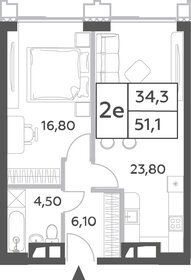 76,7 м², 2-комнатная квартира 23 010 000 ₽ - изображение 90