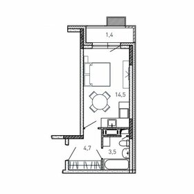 24,9 м², квартира-студия 4 855 500 ₽ - изображение 14