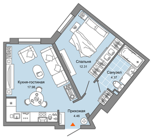 49 м², 2-комнатная квартира 4 056 561 ₽ - изображение 17