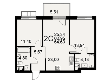 67 м², 3-комнатная квартира 8 199 000 ₽ - изображение 25