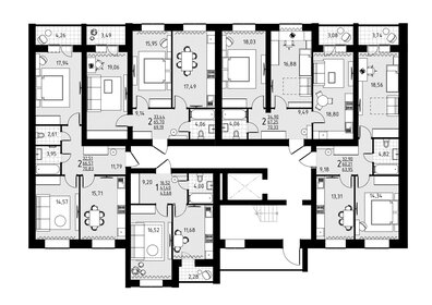 50 м², 1-комнатная квартира 4 400 000 ₽ - изображение 53