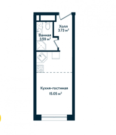 22,6 м², апартаменты-студия 4 750 000 ₽ - изображение 73