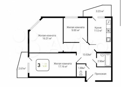 Квартира 74 м², 3-комнатная - изображение 1