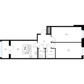 55 м², 3-комнатная квартира 9 300 000 ₽ - изображение 67