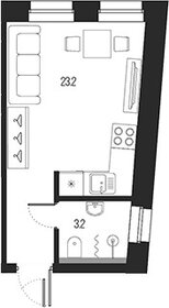 Квартира 26,4 м², студия - изображение 1