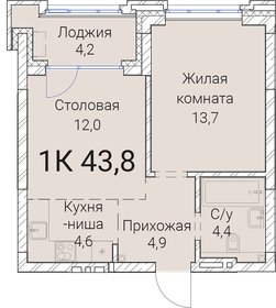 41,3 м², 1-комнатная квартира 9 000 000 ₽ - изображение 15