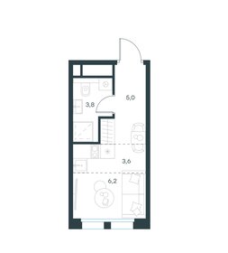 Квартира 18,6 м², студия - изображение 1