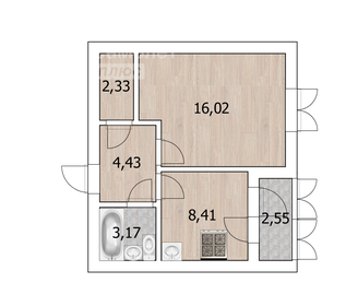 39 м², 1-комнатная квартира 4 650 000 ₽ - изображение 76