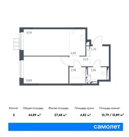 46,1 м², 1-комнатная квартира 9 400 000 ₽ - изображение 50