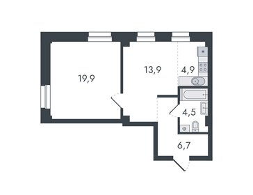 45,6 м², 2-комнатная квартира 3 980 000 ₽ - изображение 54