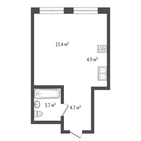 Квартира 28,7 м², студия - изображение 1