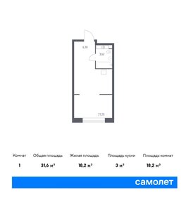 Квартира 31,6 м², студия - изображение 1