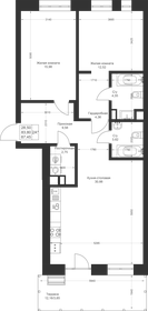 84,5 м², 2-комнатная квартира 12 420 030 ₽ - изображение 99