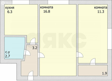 Квартира 43 м², 2-комнатная - изображение 5