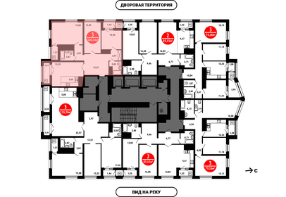 81,1 м², 3-комнатная квартира 10 350 000 ₽ - изображение 81