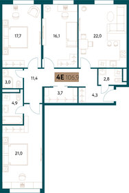 106,2 м², 4-комнатная квартира 49 987 000 ₽ - изображение 28