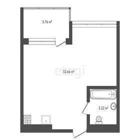 Квартира 43,6 м², 1-комнатные - изображение 1