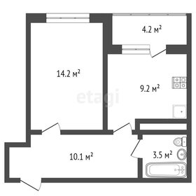 Квартира 41,2 м², 1-комнатные - изображение 2