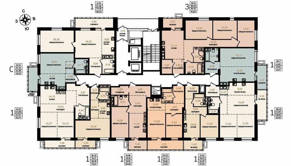 37,5 м², 1-комнатная квартира 7 086 744 ₽ - изображение 1