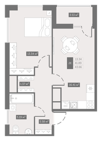 41,9 м², 1-комнатная квартира 5 655 800 ₽ - изображение 22