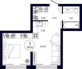 38 м², 1-комнатная квартира 5 000 000 ₽ - изображение 20