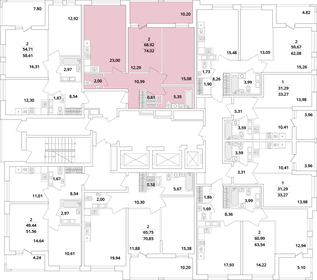 Квартира 74 м², 2-комнатная - изображение 2