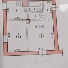 Квартира 43 м², 2-комнатная - изображение 2