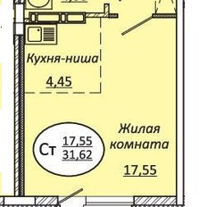 Квартира 31,6 м², студия - изображение 2