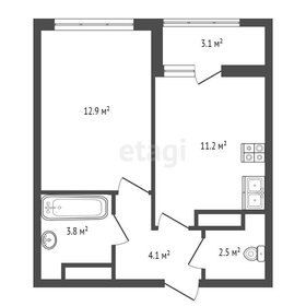 Квартира 33,8 м², 1-комнатная - изображение 1