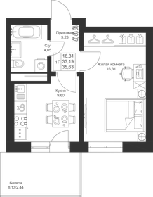 24,7 м², 1-комнатная квартира 2 800 000 ₽ - изображение 87