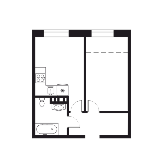 43,4 м², 2-комнатная квартира 10 019 976 ₽ - изображение 1