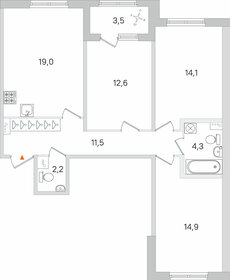 82 м², 3-комнатная квартира 16 600 000 ₽ - изображение 79